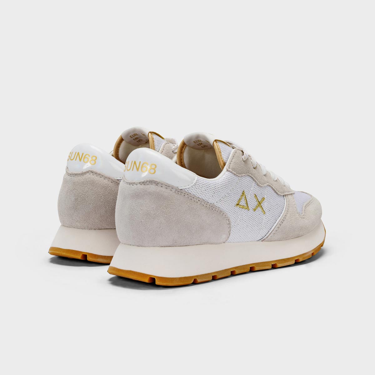 Sneaker lurex bianca