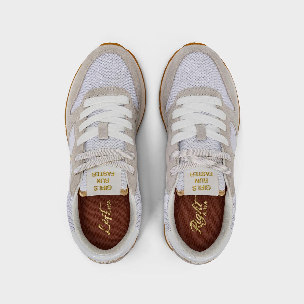 Sneaker lurex bianca