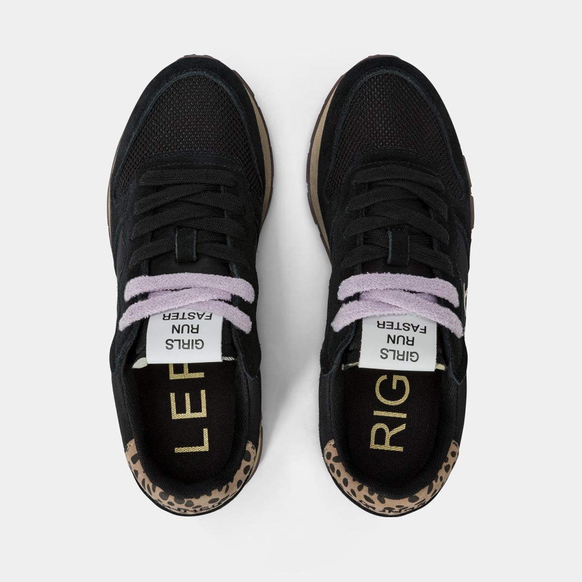 Sneaker nera animalier