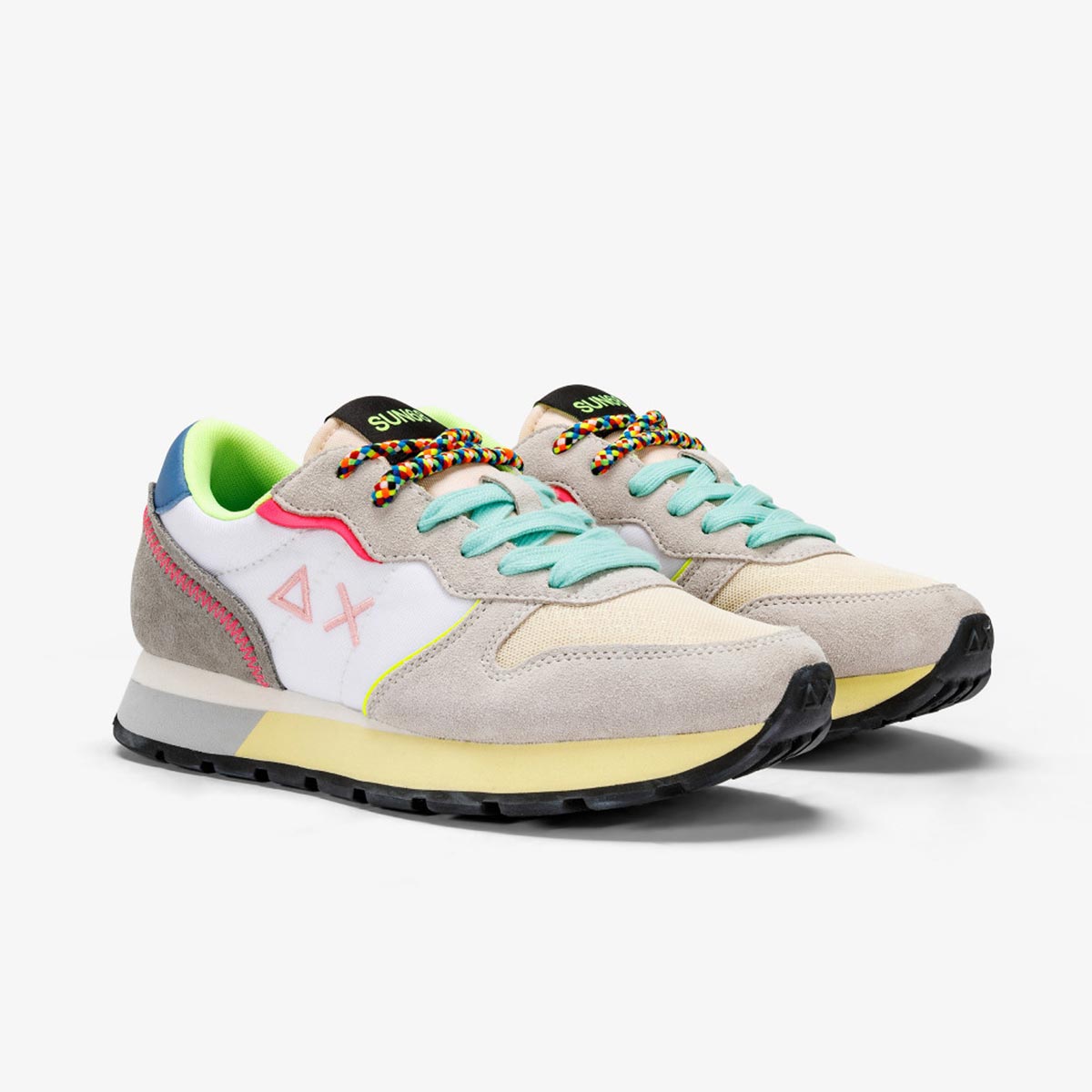 Sneaker bianca multicolore