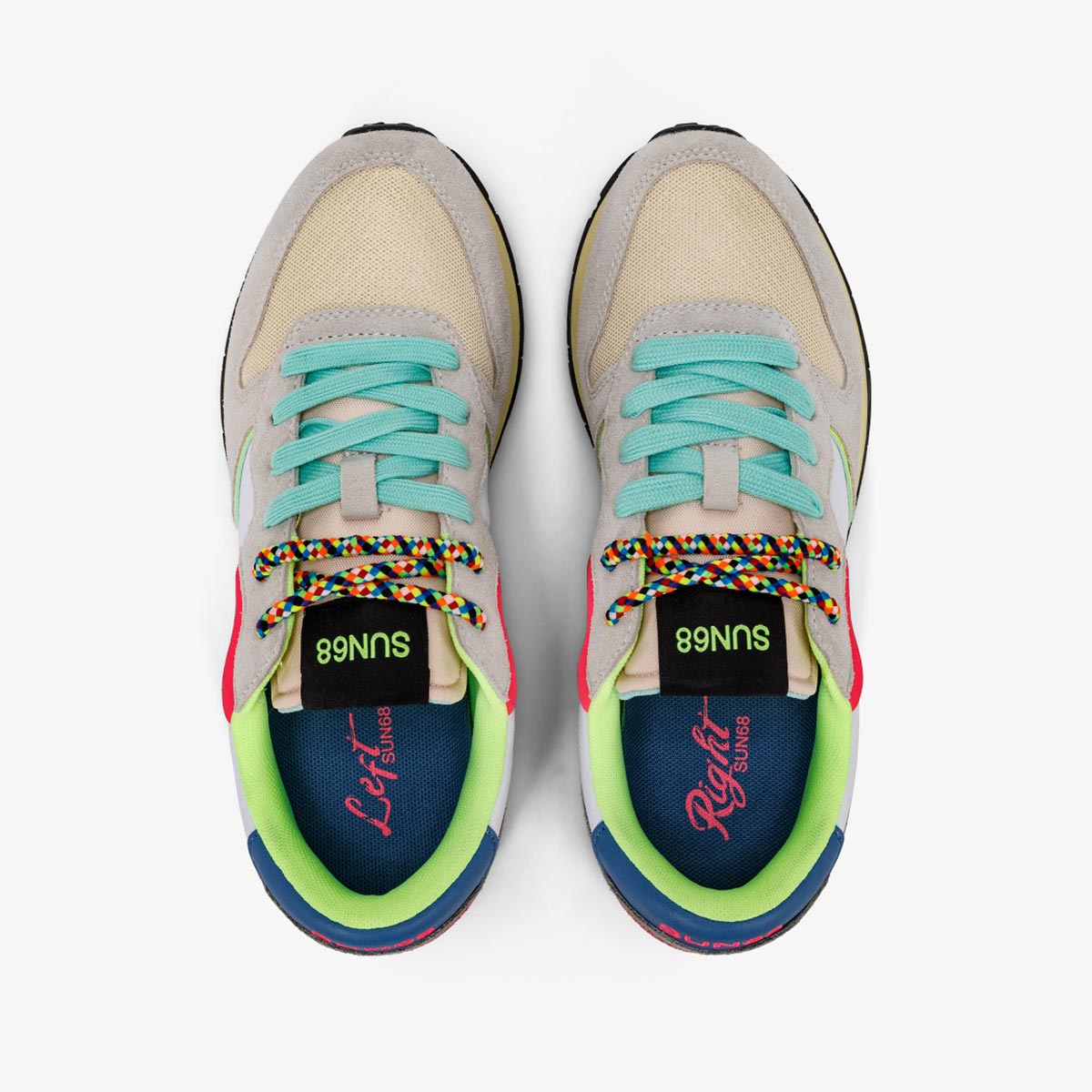 Sneaker bianca multicolore