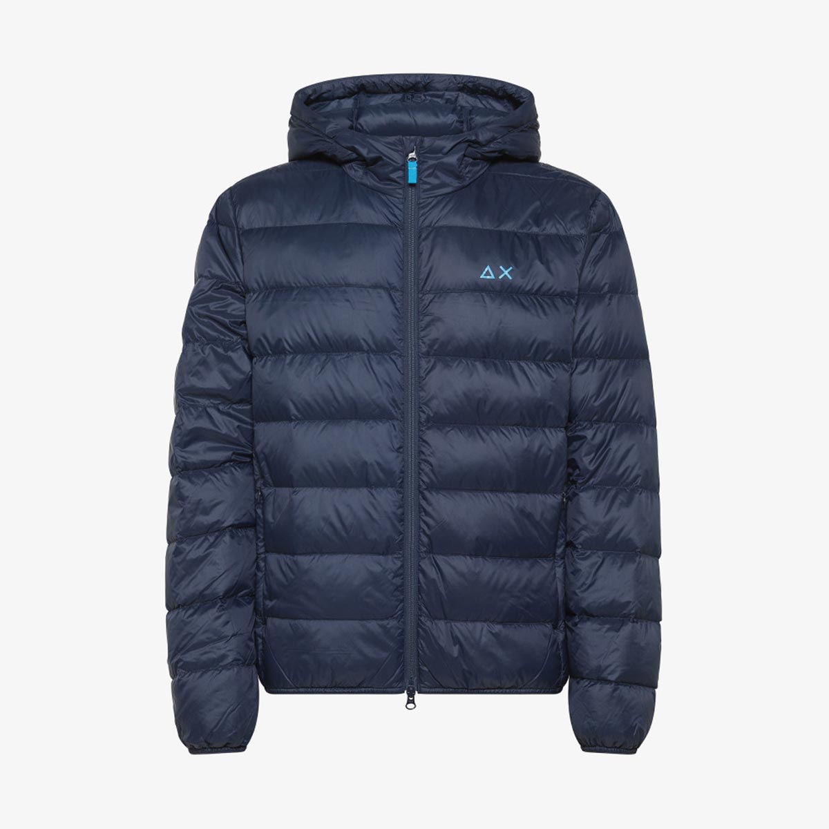Piumino trapuntato blu