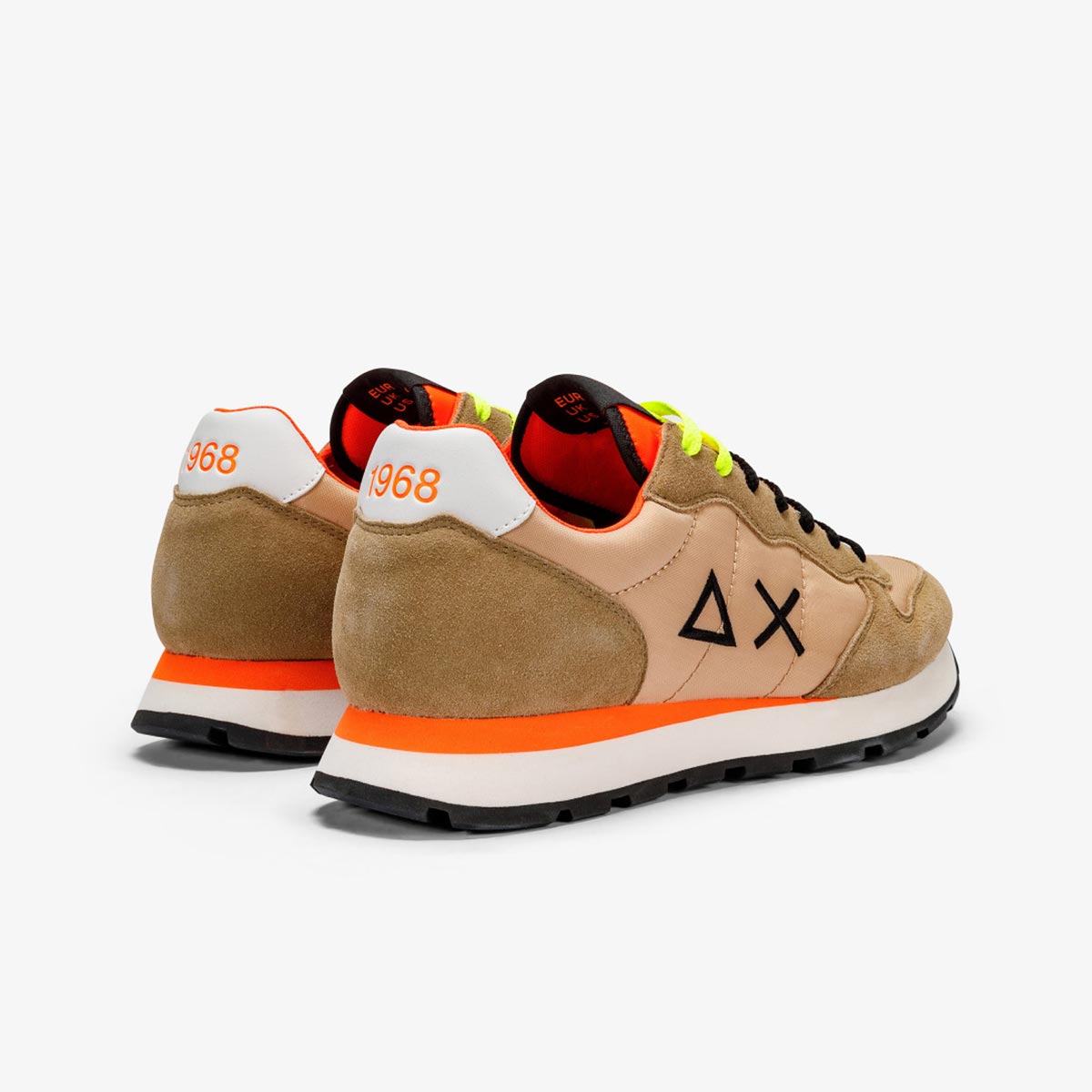 Sneaker beige fluo