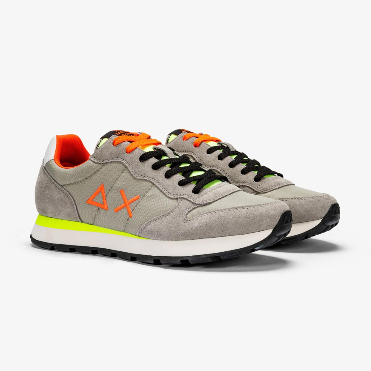 Sneaker grigia fluo