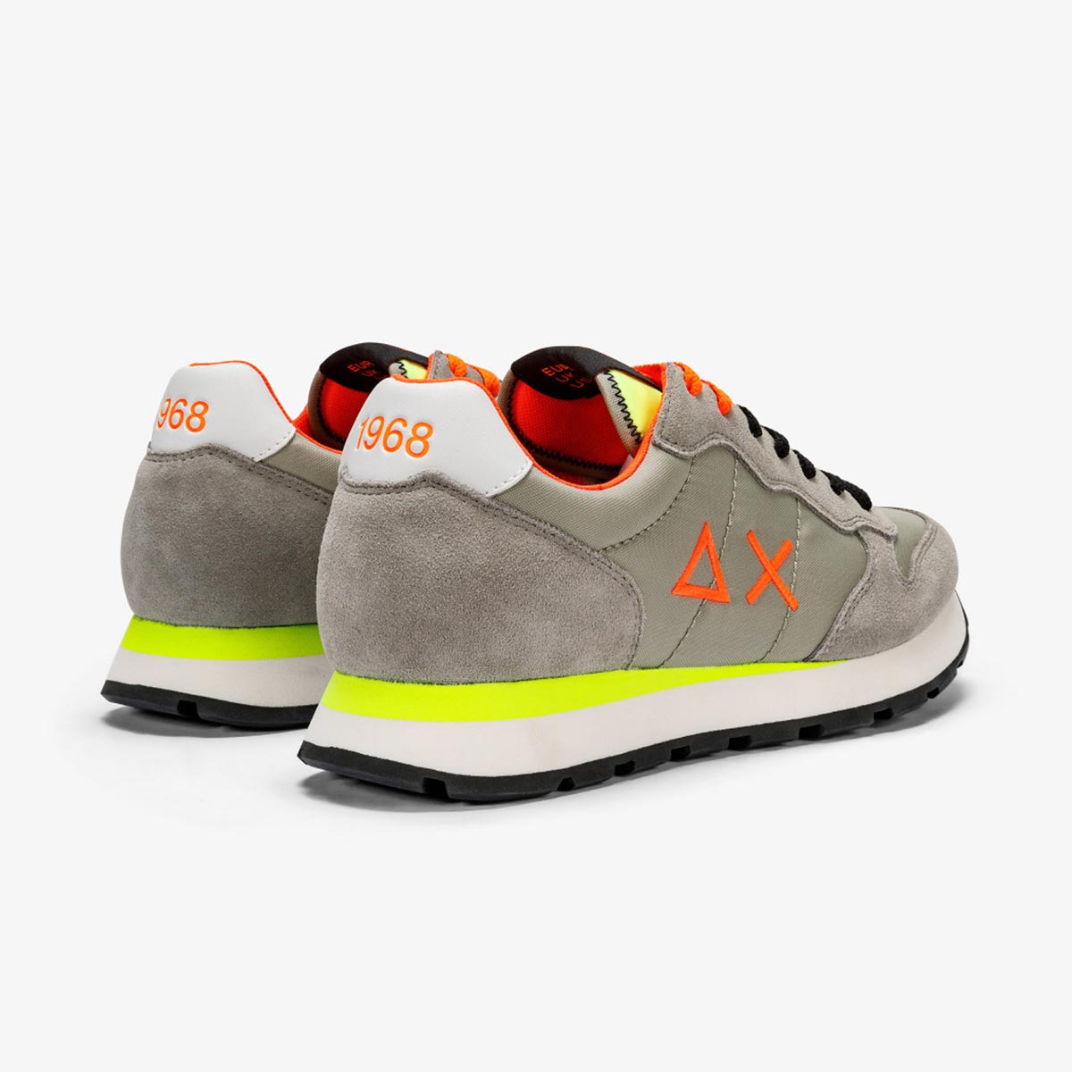 Sneaker grigia fluo