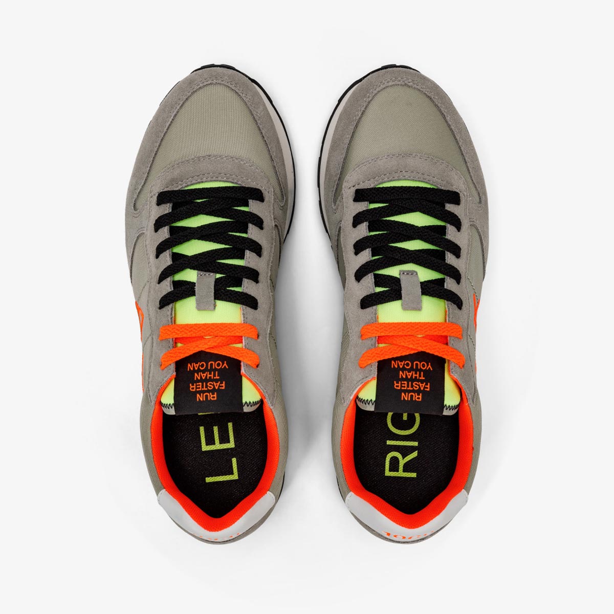 Sneaker grigia fluo