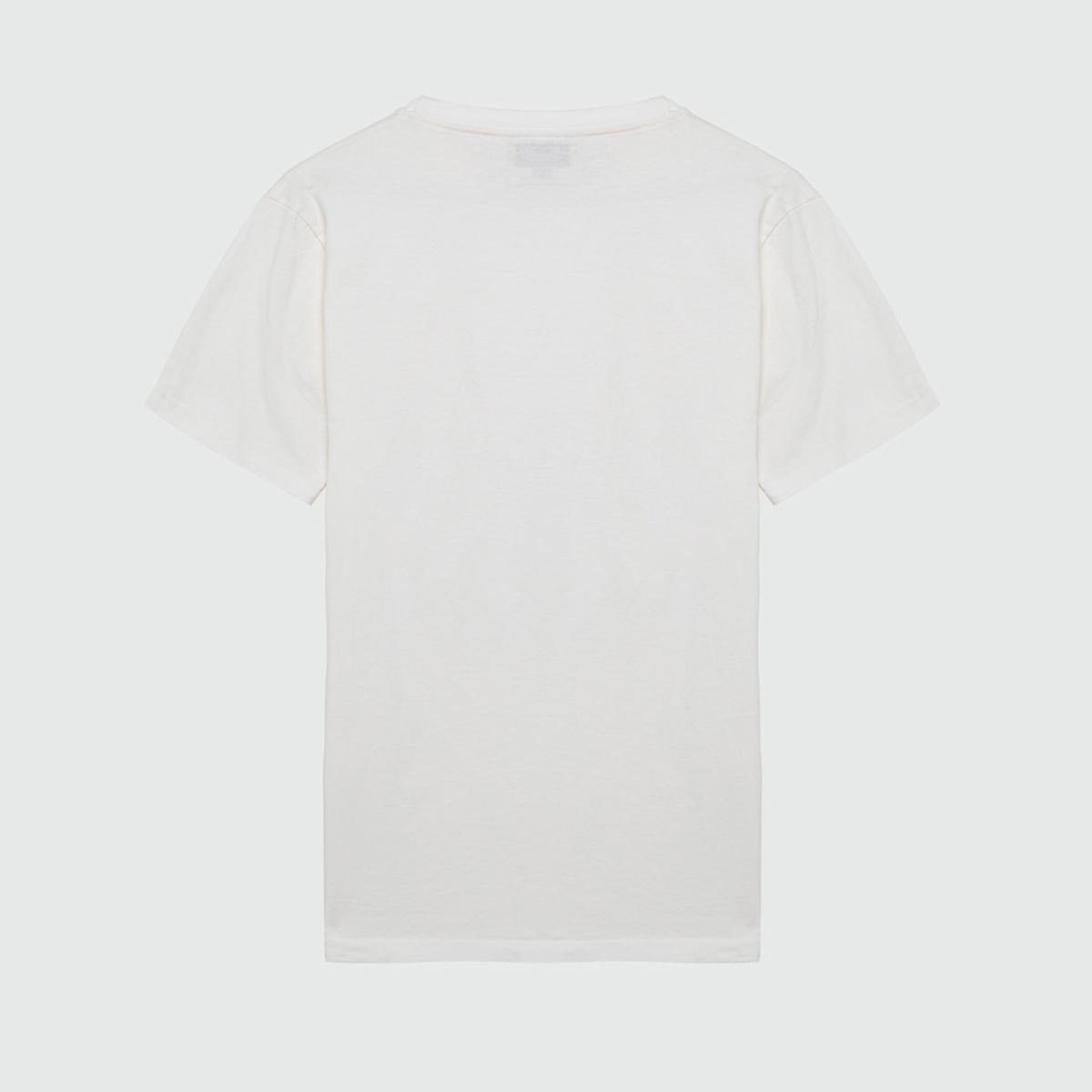 T-shirt con taschino in denim