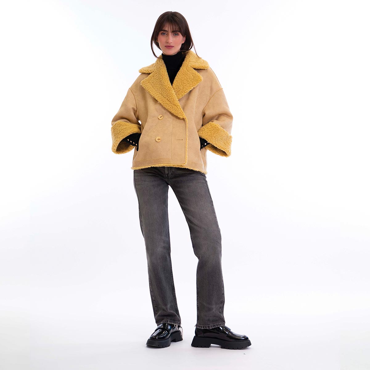 Cappotto teddy reversibile