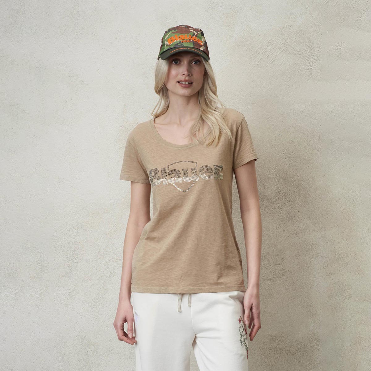 T-shirt logata glitter