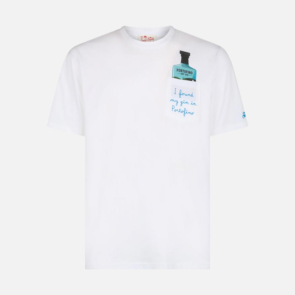T-shirt con ricamo Portofino dry gin
