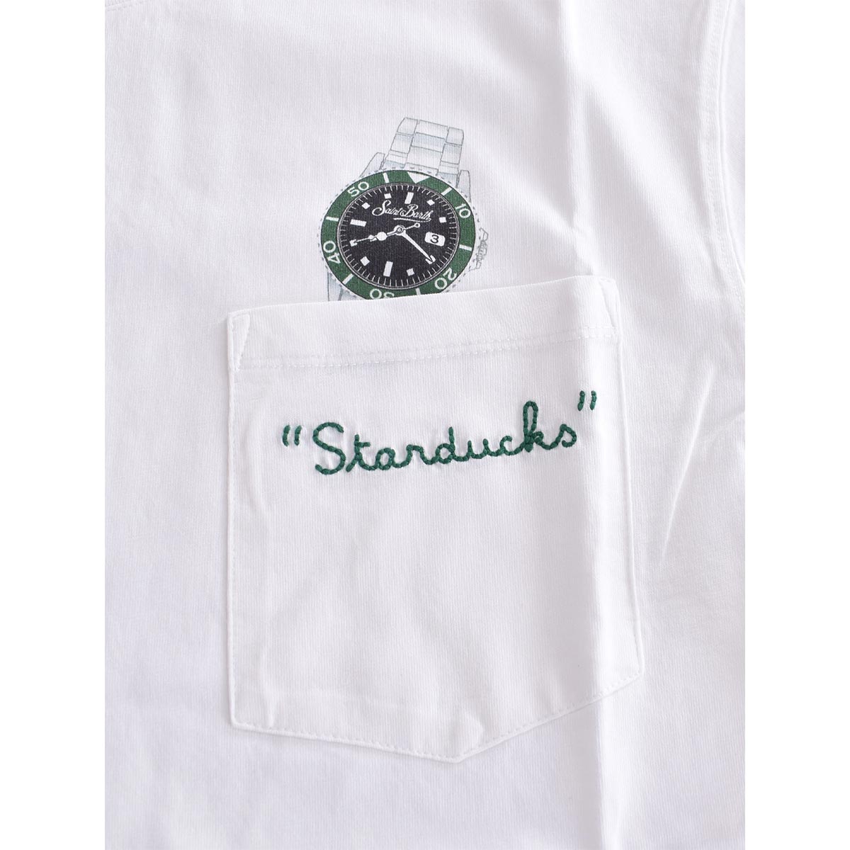 T-shirt stampa orologio