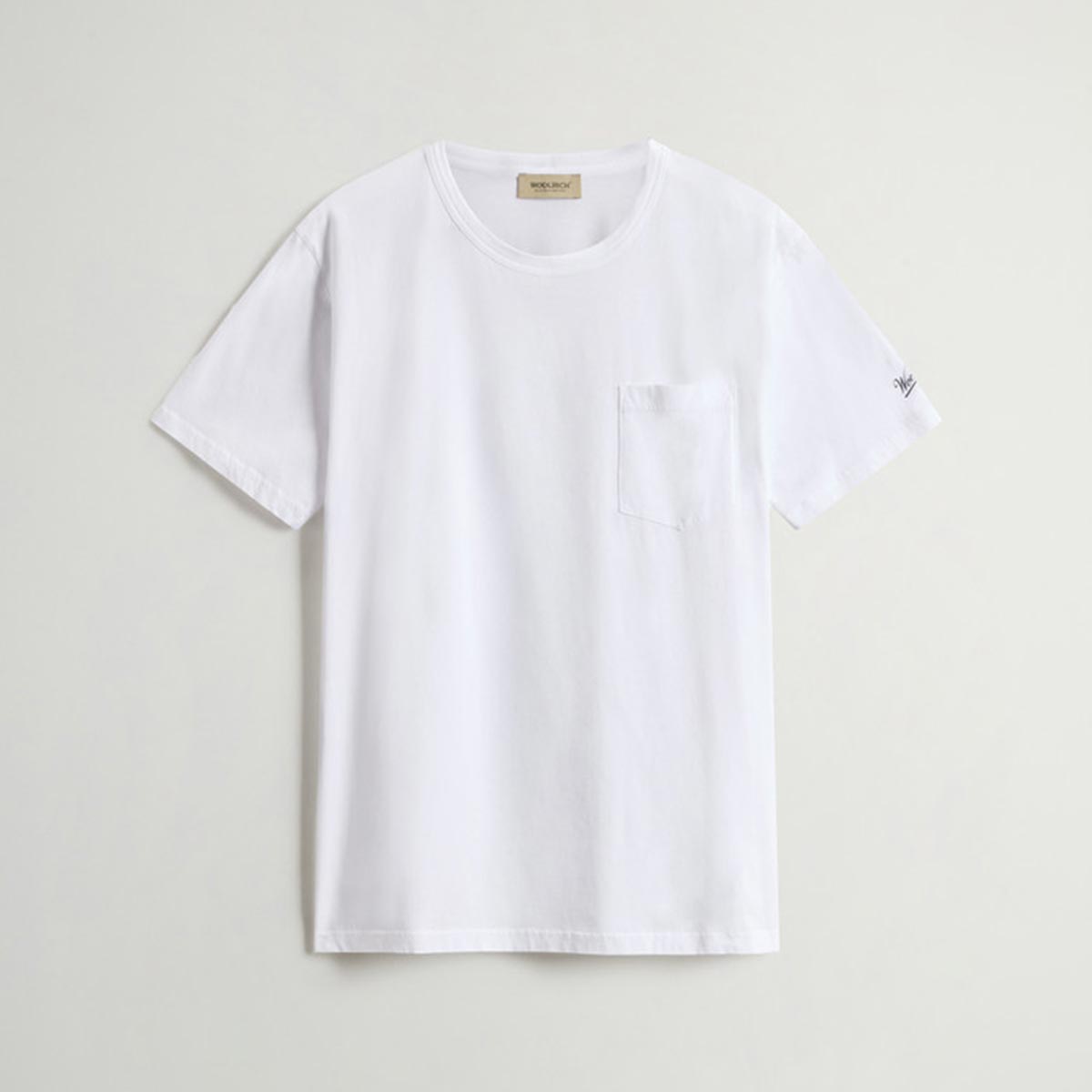 T-shirt con taschino bianca