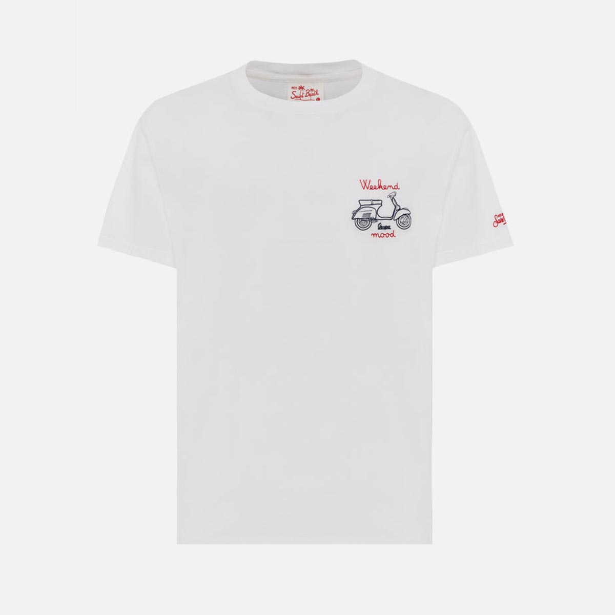 T-shirt Vespa ricamo weekend mood
