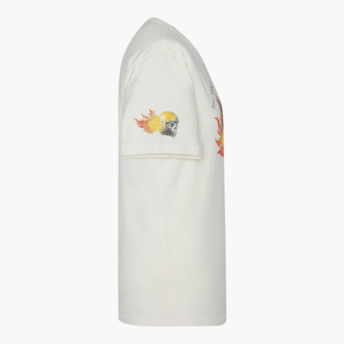 T-shirt stampa teschio biker