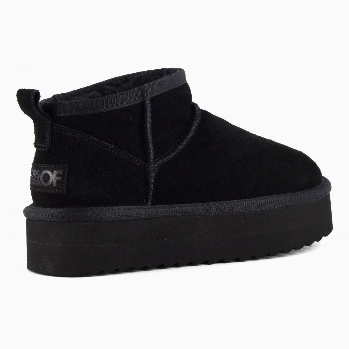 stivale platform pelle scamosciata