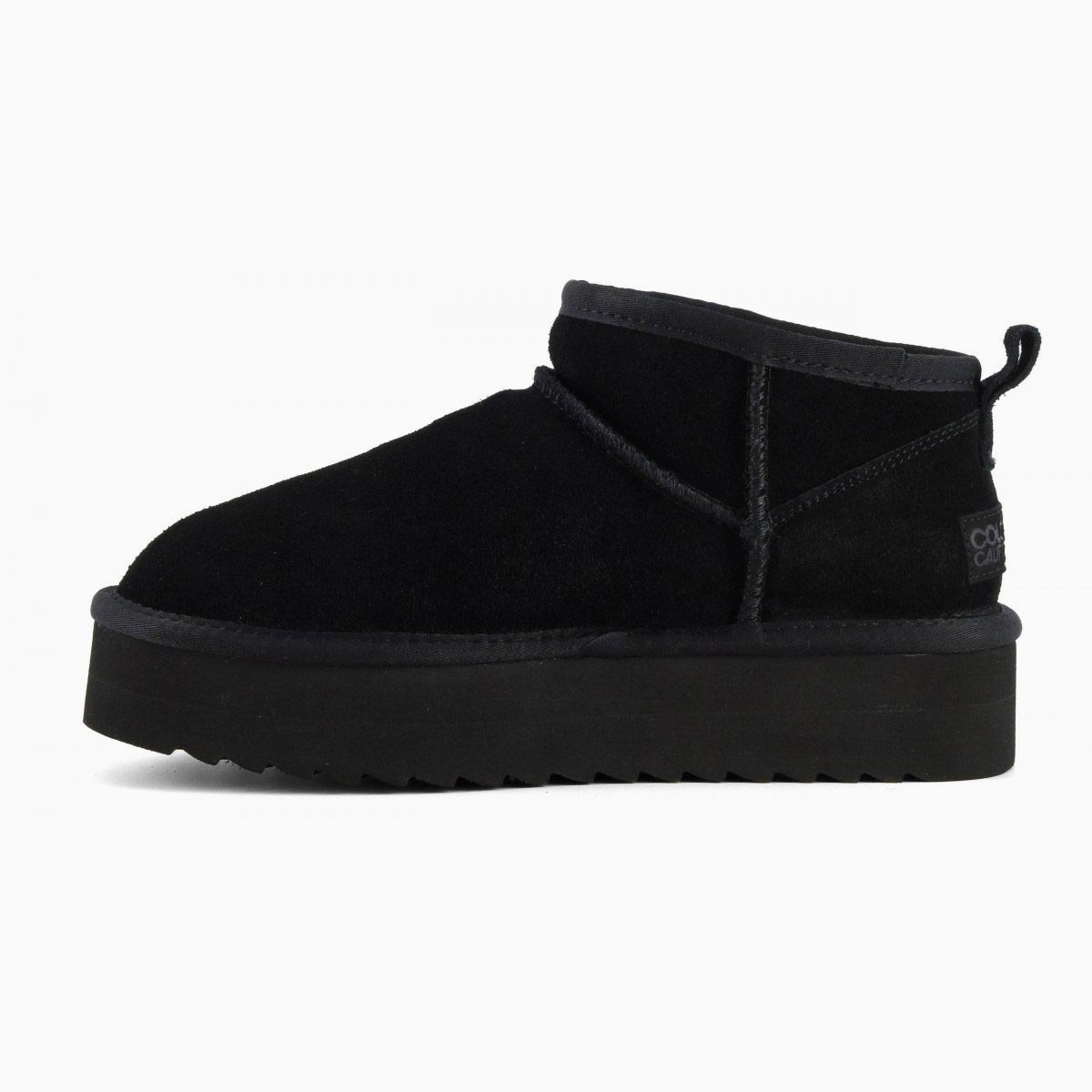 stivale platform pelle scamosciata