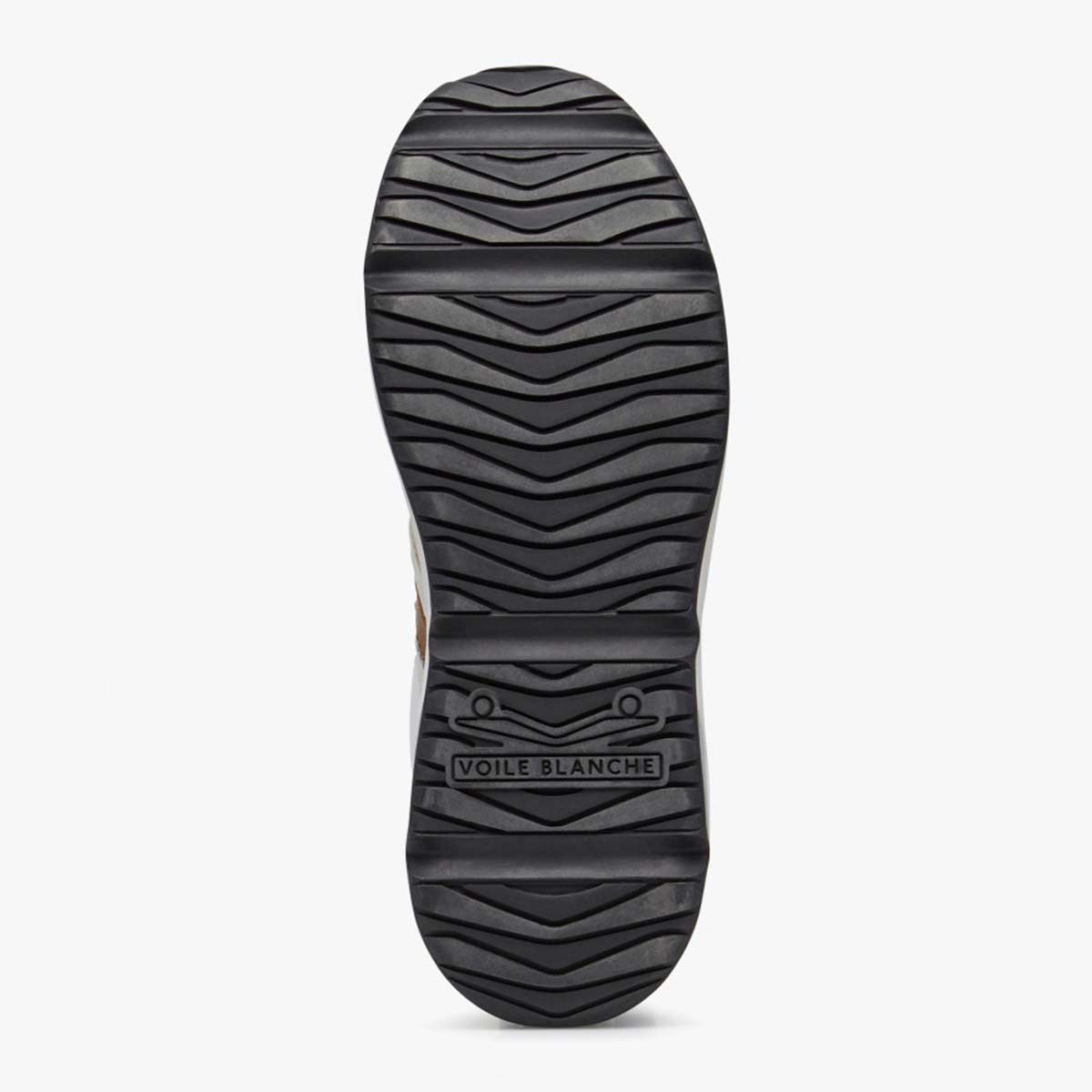 Sneaker in pelle e tessuto