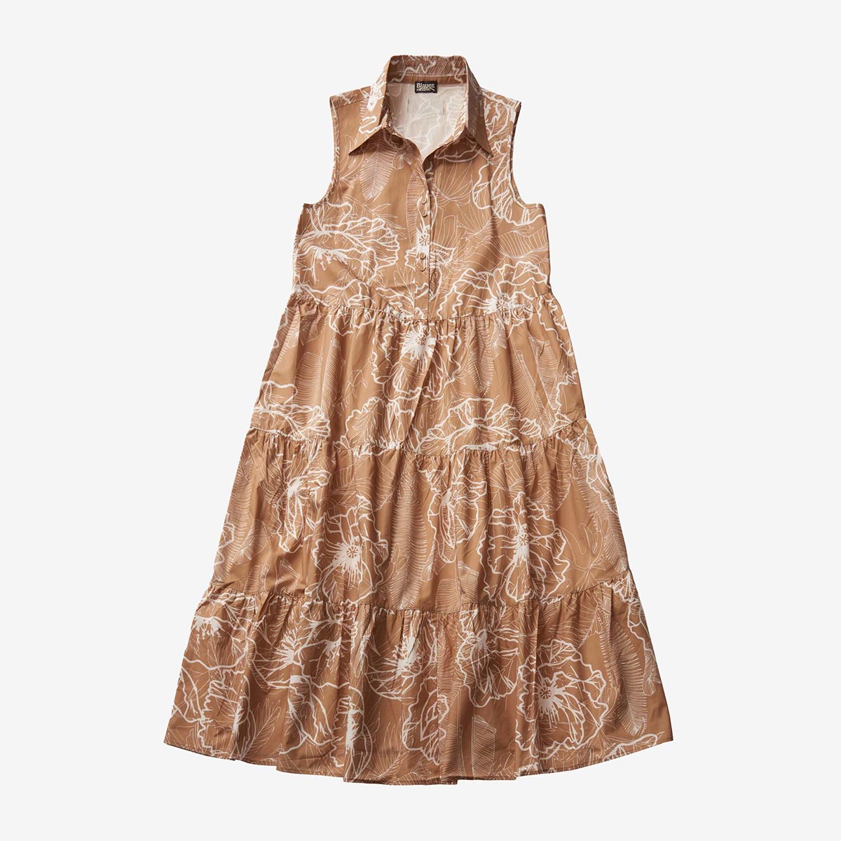 Vestito lungo smanicato