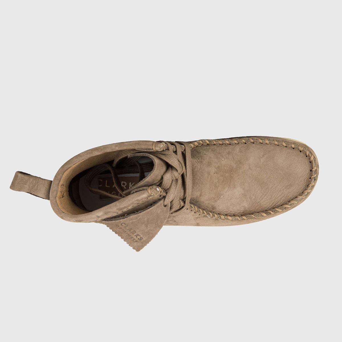 Wallabee alto in camoscio