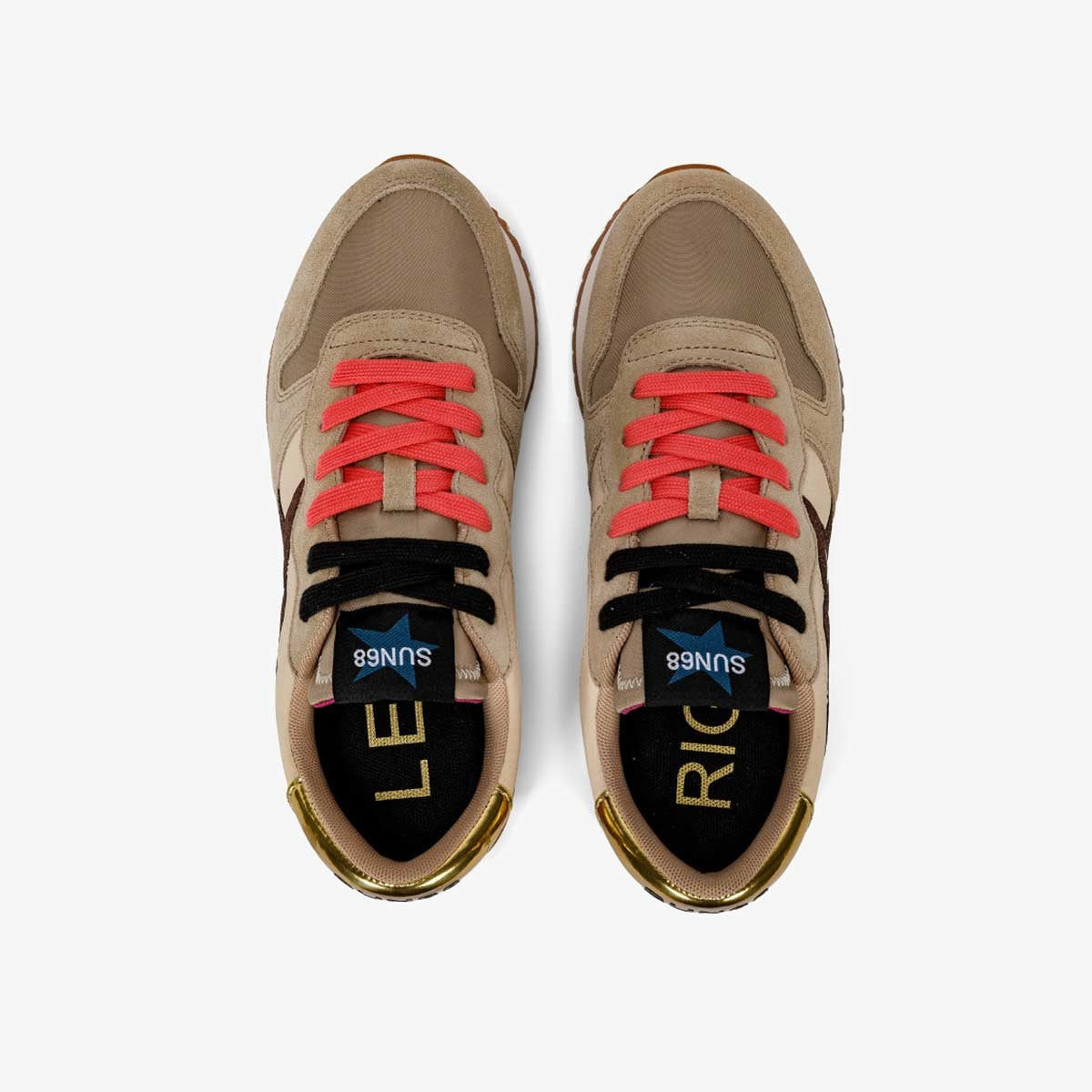 Sneaker glitter bronzo
