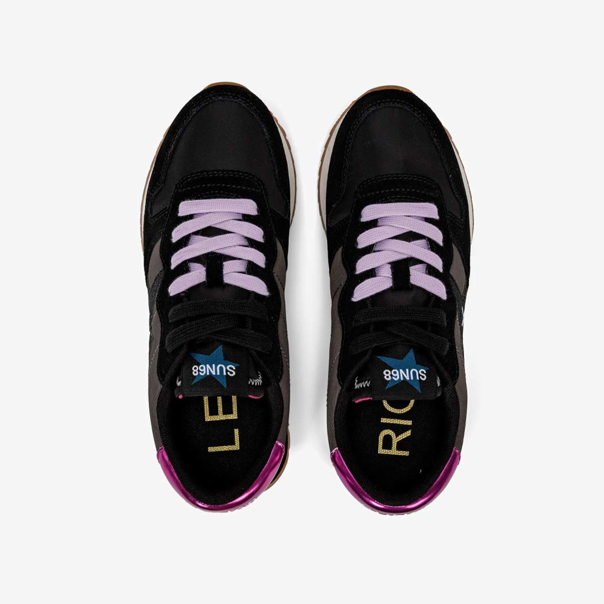 Sneaker glitter nera