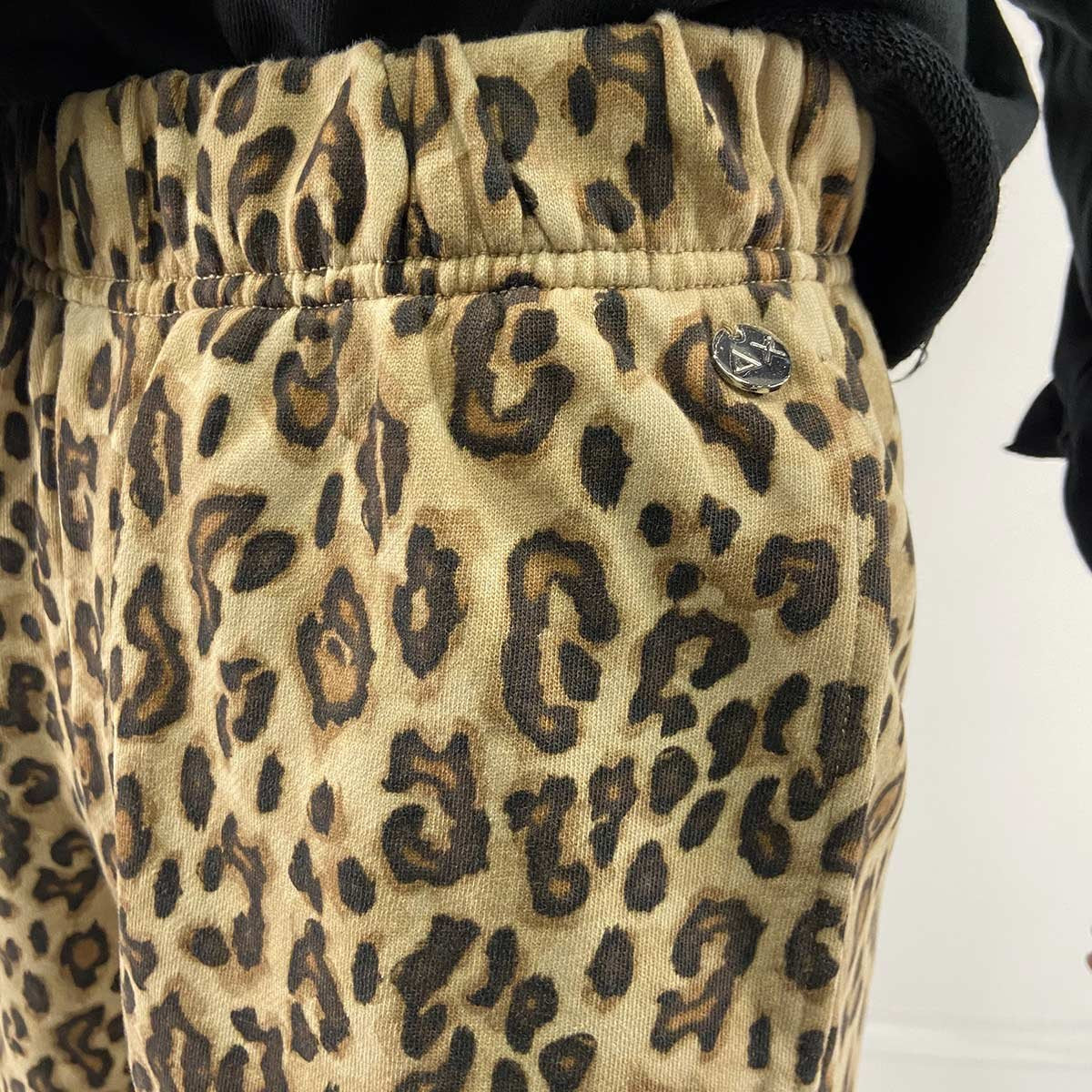 Short in felpa maculato