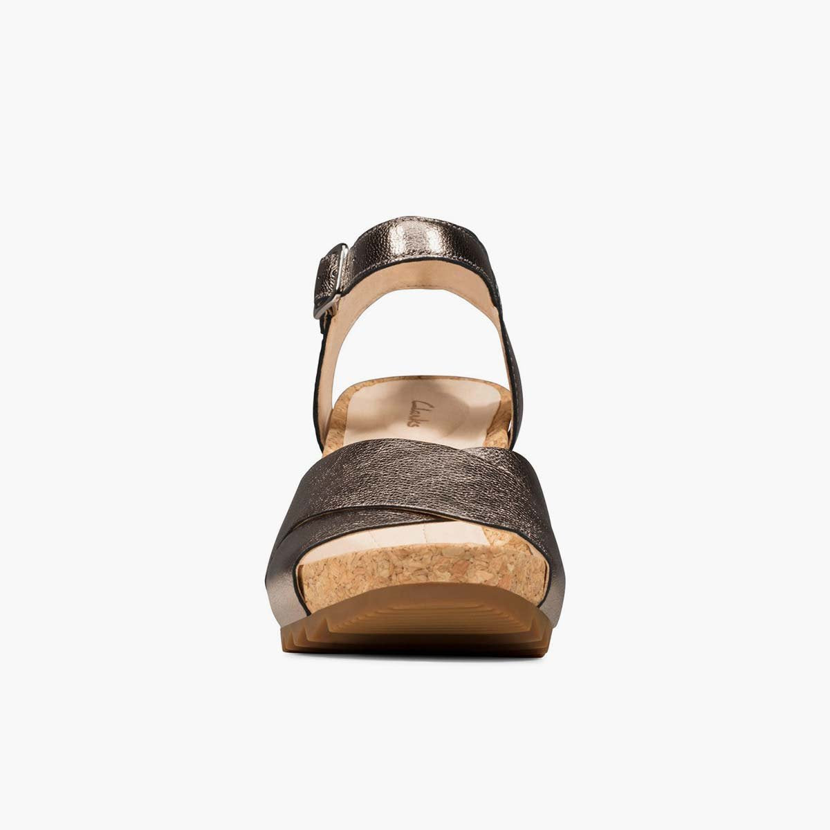 Sandalo in pelle argento