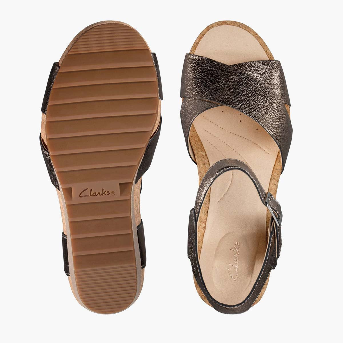 Sandalo in pelle argento