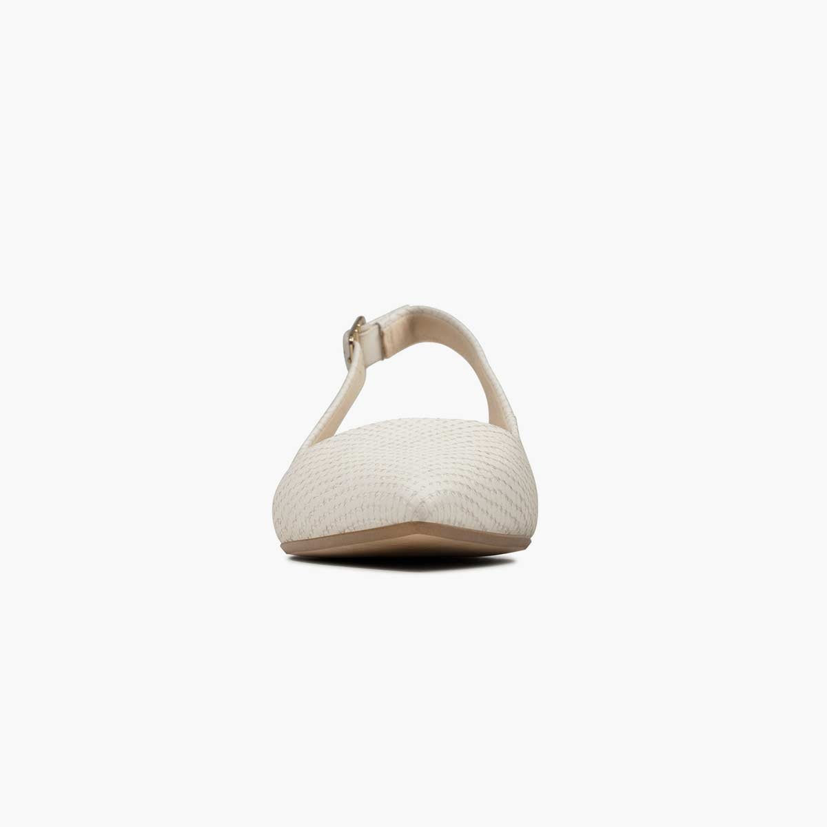 Ballerina in pelle bianco