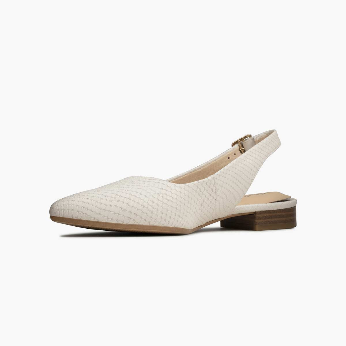 Ballerina in pelle bianco