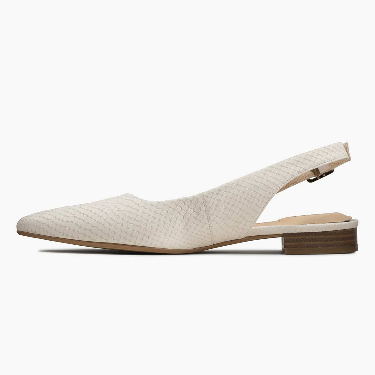 Ballerina in pelle bianco