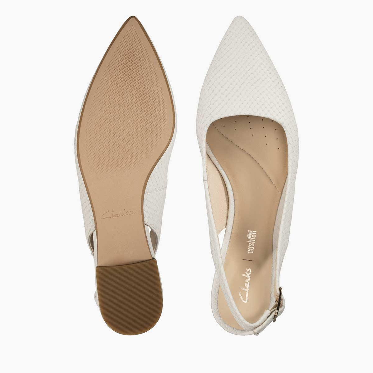 Ballerina in pelle bianco