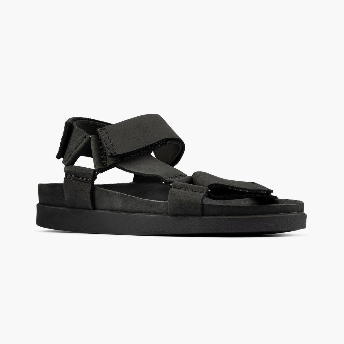 Sandalo in nabuk nero