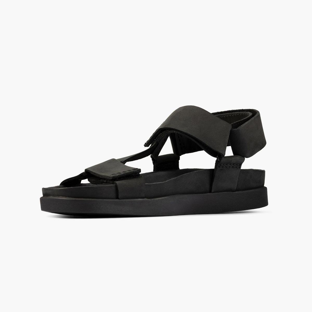 Sandalo in nabuk nero