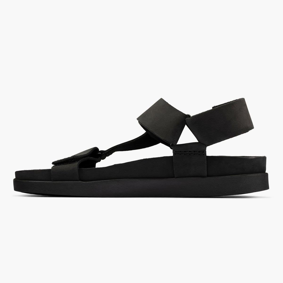 Sandalo in nabuk nero