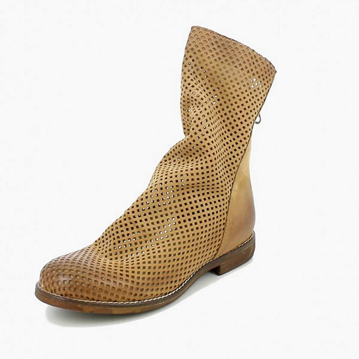 Stivaletto traforato nabuk