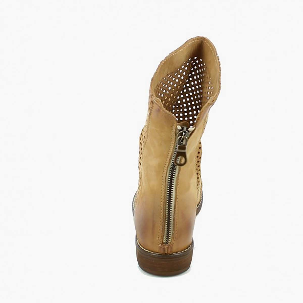 Stivaletto traforato nabuk