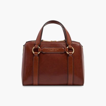 Borsa a mano in pelle e tracolla removibile