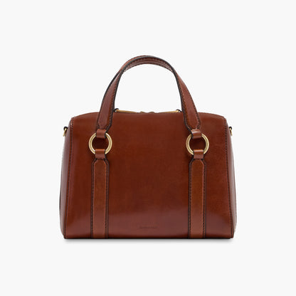 Borsa a mano in pelle e tracolla removibile