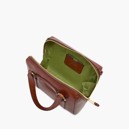 Borsa a mano in pelle e tracolla removibile