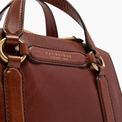 Borsa a mano in pelle e tracolla removibile