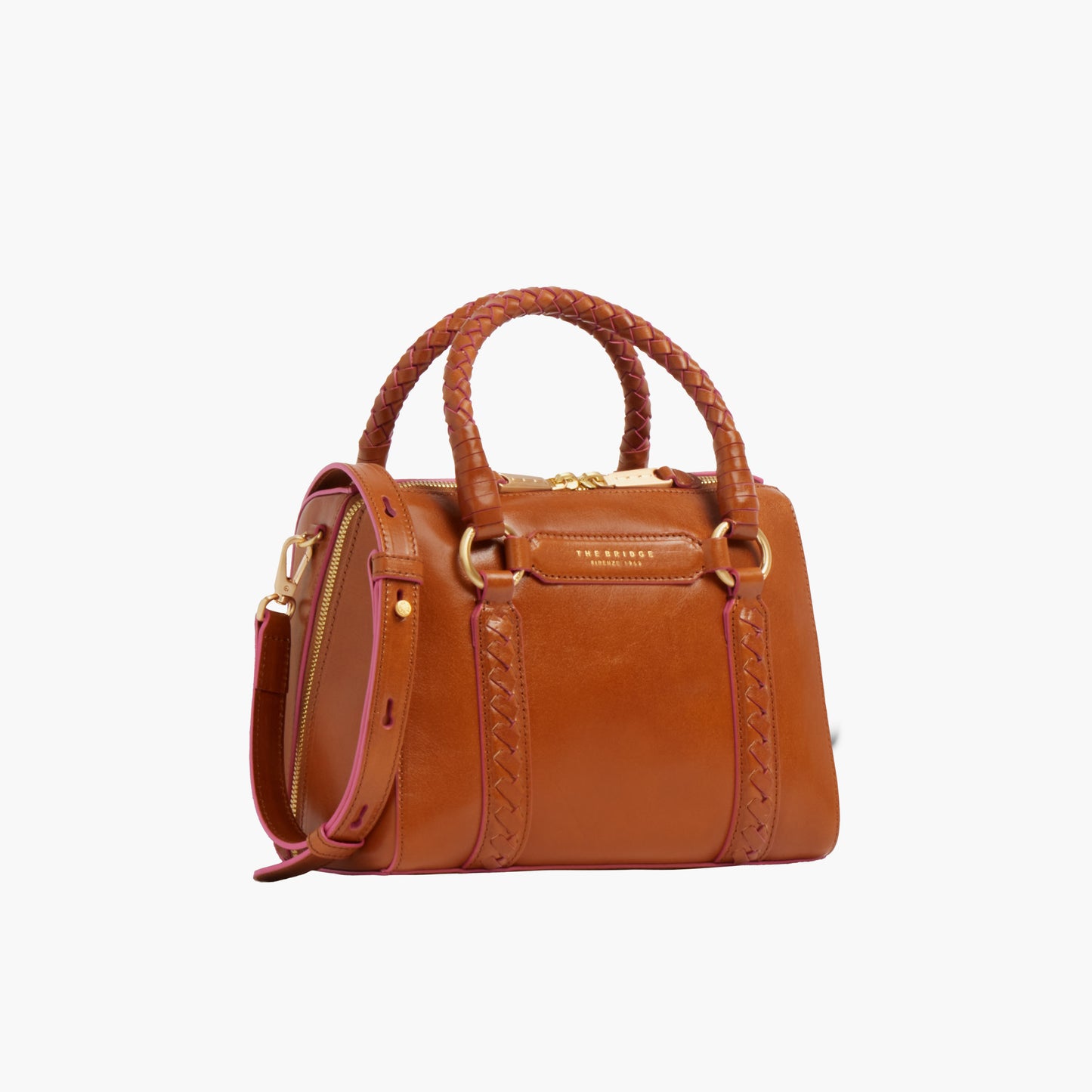 Borsa a mano in pelle e tracolla removibile