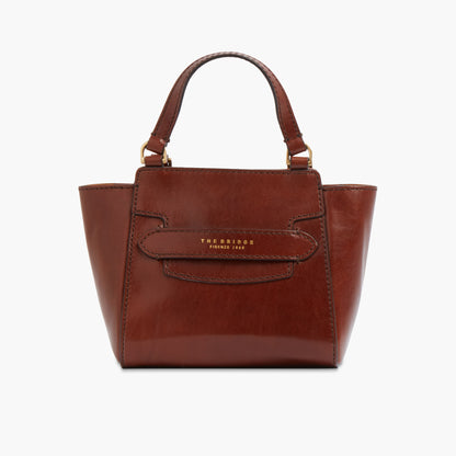 Borsa a mano in pelle e tracolla removibile