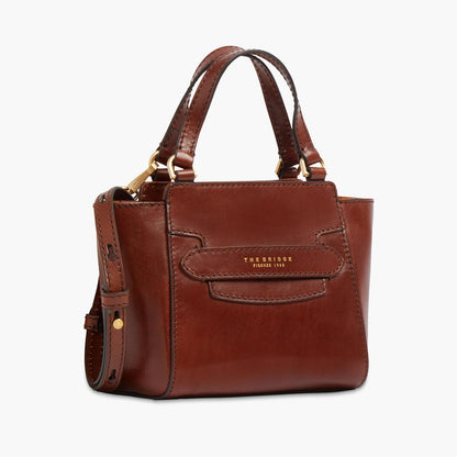 Borsa a mano in pelle e tracolla removibile