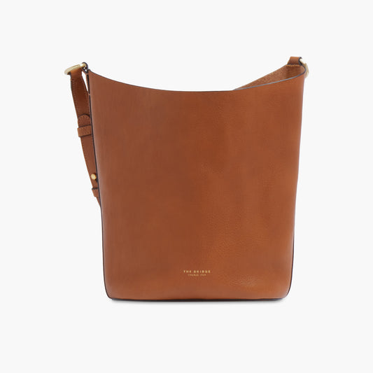 Borsa secchiello in pelle morbida