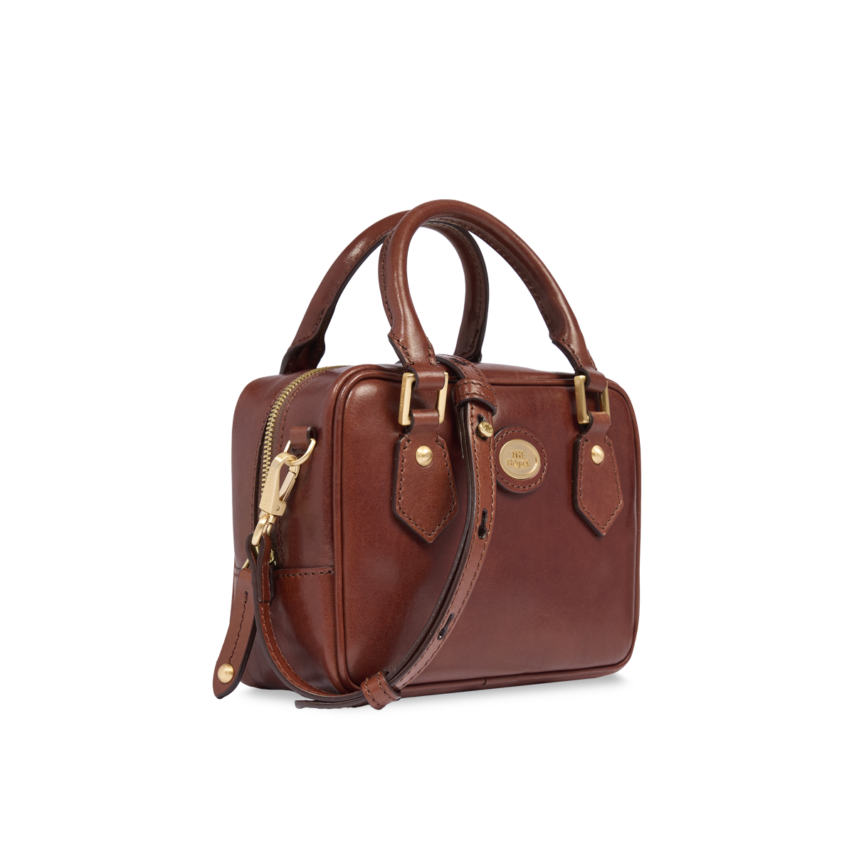 Bauletto in pelle con tracolla removibile