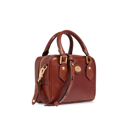 Bauletto in pelle con tracolla removibile