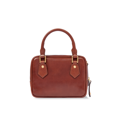 Bauletto in pelle con tracolla removibile