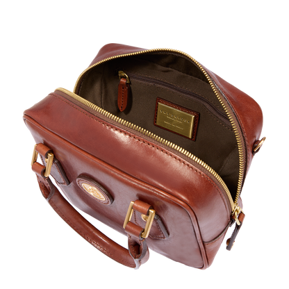 Bauletto in pelle con tracolla removibile