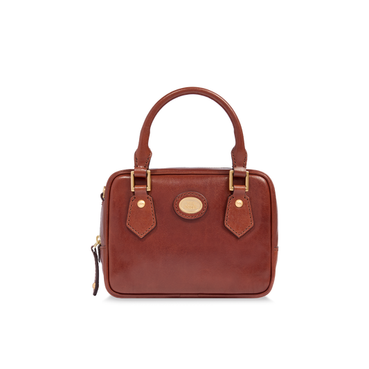 Bauletto in pelle con tracolla removibile